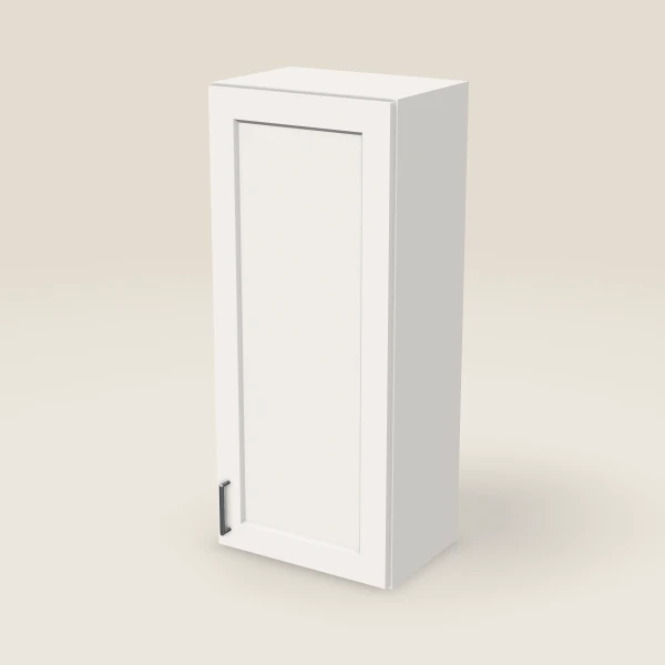 18" Wall Cabinet — 42" High — Ice White, 3D picture