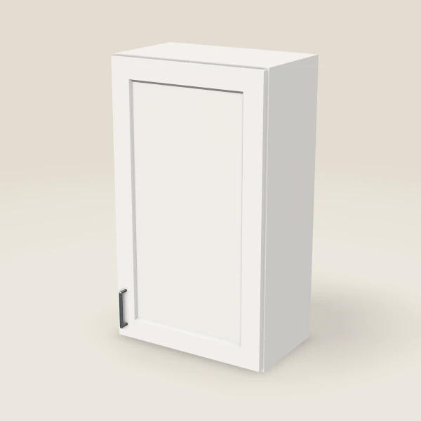 21" Wall Cabinet — 36" High — Ice White, 3D picture