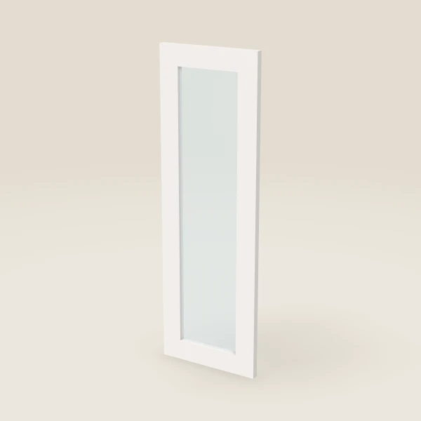 Glass Door for W2436B (11-11/16" × 35-5/16") — Ice White, 3D picture