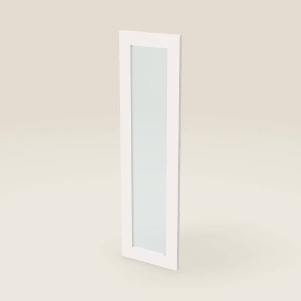 Glass Door for W2442B (11-11/16" × 41-5/16") — Ice White, 3D picture