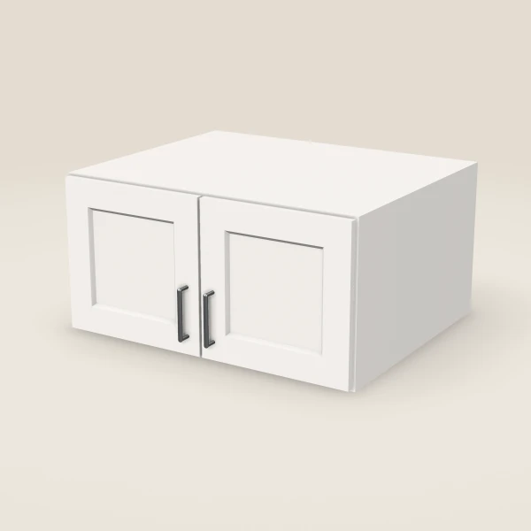 30" Wall Cabinet — 15" High, 24" Deep, Double Door, 3D picture