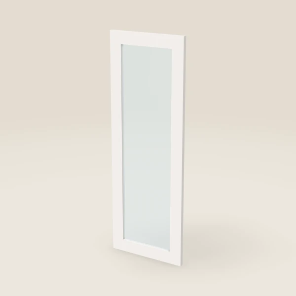 Glass Door for W3042B (14-11/16" × 41-5/16") — Ice White, 3D picture