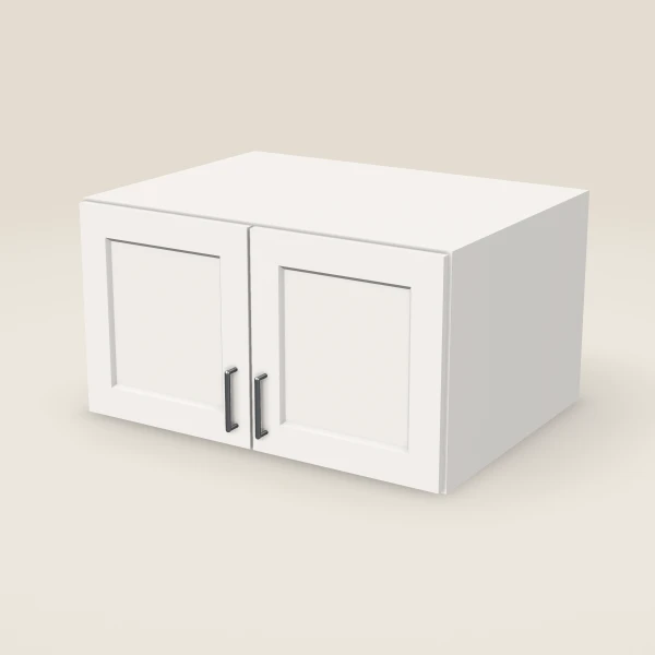 33" Wall Cabinet — 18" High, 24" Deep, Double Door, 3D picture