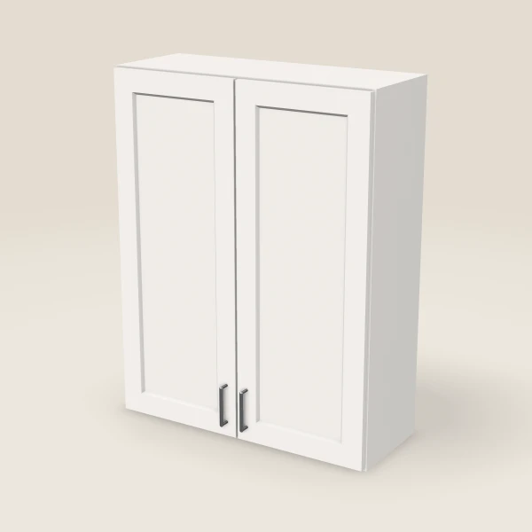 33" Wall Cabinet — 42" High, Double Door, 3D picture