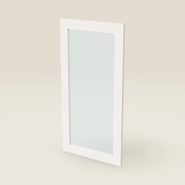 Glass Door for W3636B (17-11/16" × 35-5/16") — Ice White, 3D picture