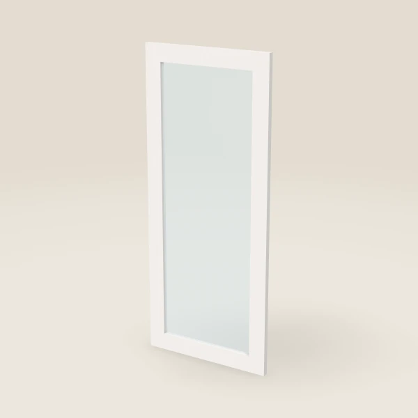 Glass Door for W3642B (17-11/16" × 41-5/16") — Ice White, 3D picture