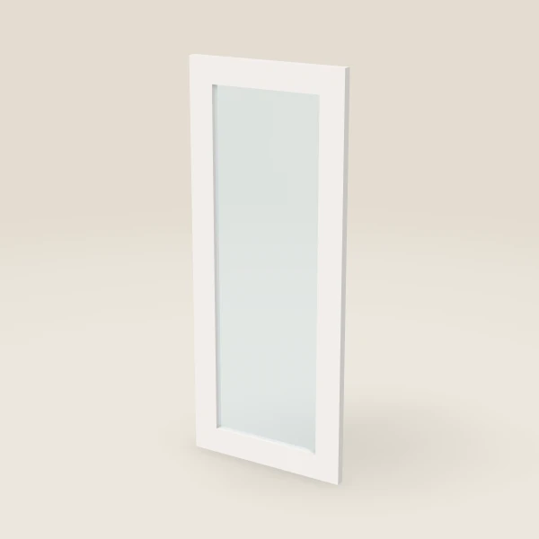 Glass Door for WDC2436 (14-11/16" × 35-5/16") — Ice White, 3D picture