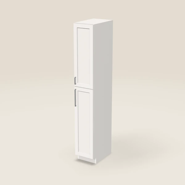 15" Wall Pantry — 96" High — Ice White, 3D picture