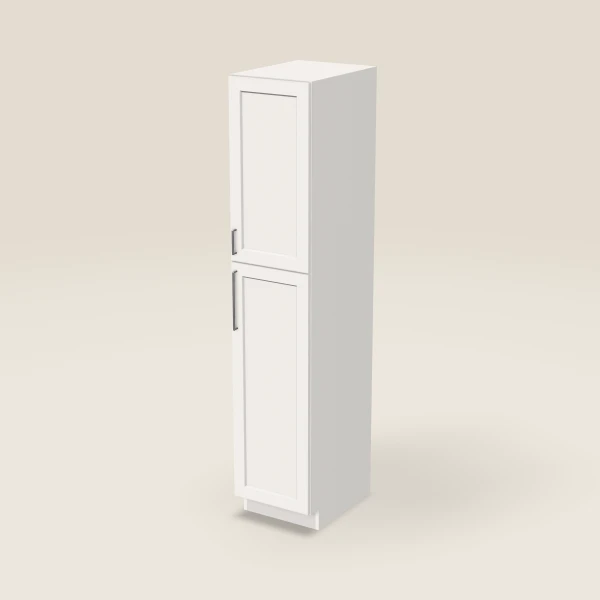 18" Wall Pantry — 90" High — Ice White, 3D picture
