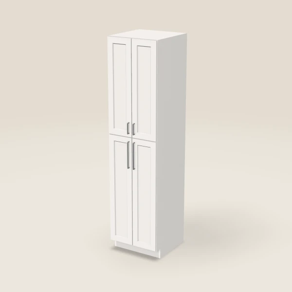 24" Wall Pantry — 96" High — Ice White, 3D picture