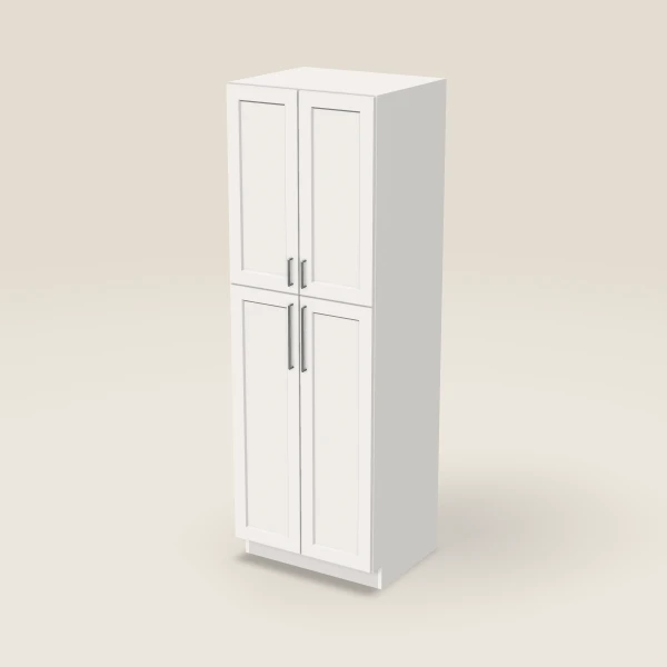 30" Wall Pantry — 90" High — Ice White, 3D picture