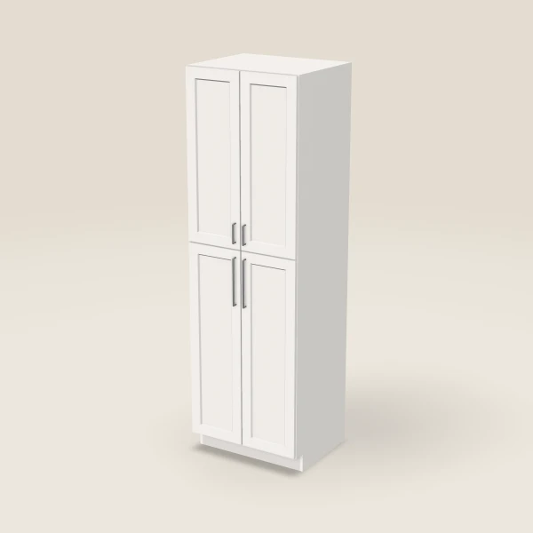 30" Wall Pantry — 96" High — Ice White, 3D picture