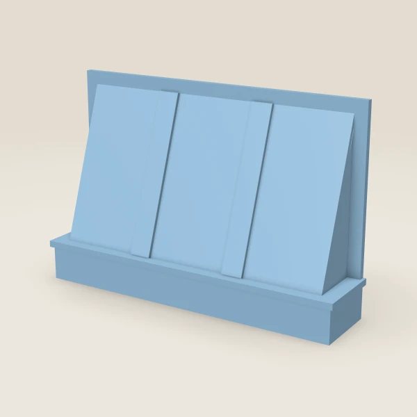 36" Arched Range Hood — XTerra Blue, 3D picture