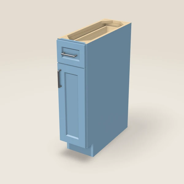 9" Base Cabinet — XTerra Blue, 3D picture