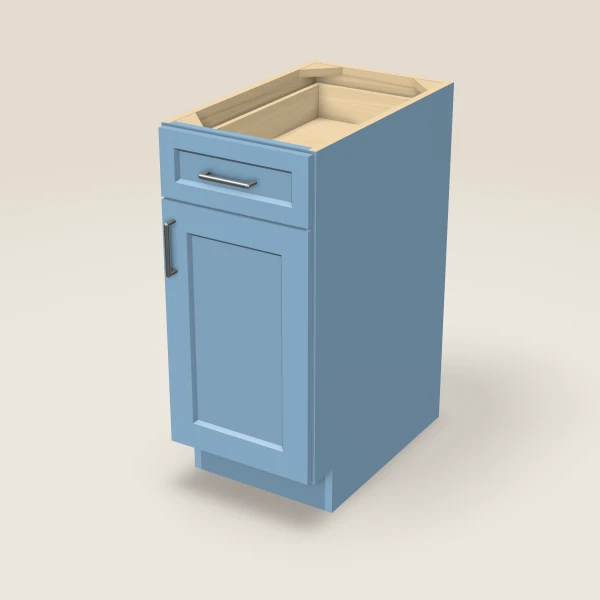15" Base Cabinet — XTerra Blue, 3D picture