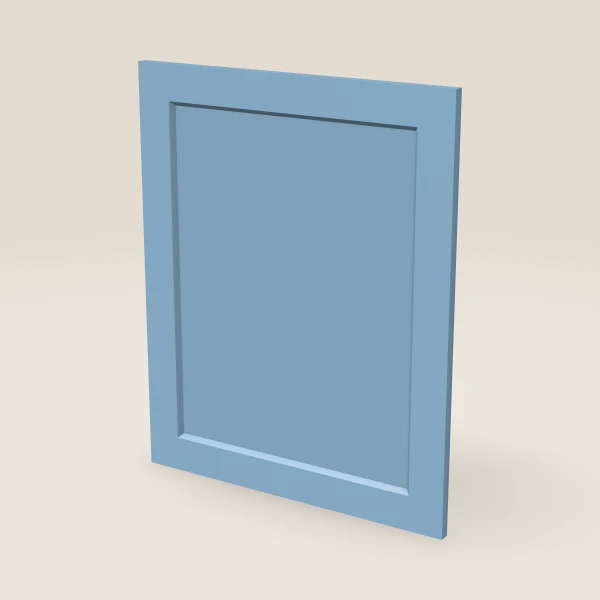 Base Decorative End Panel, Door Style — 23¾" × 29-5/16" — XTerra Blue, 3D picture