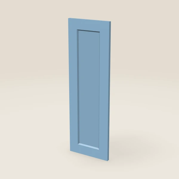 Wall Decorative End Panel, Door Style — 11½" × 35-5/16" — XTerra Blue, 3D picture
