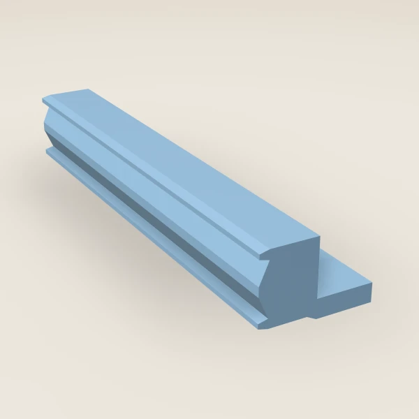 Light Rail Molding — 96" — XTerra Blue, 3D picture