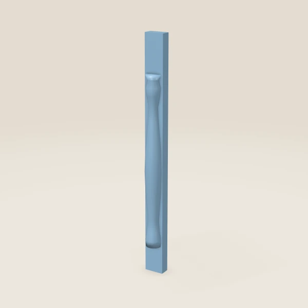 Half Leg POLE75-B3 — 36½" High — XTerra Blue, 3D picture