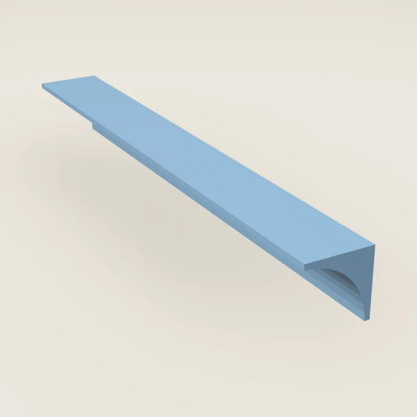 Inside Corner Molding — 8' — XTerra Blue, 3D picture