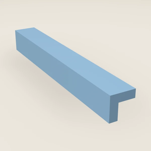 Outside Corner Molding — 8' — XTerra Blue, 3D picture