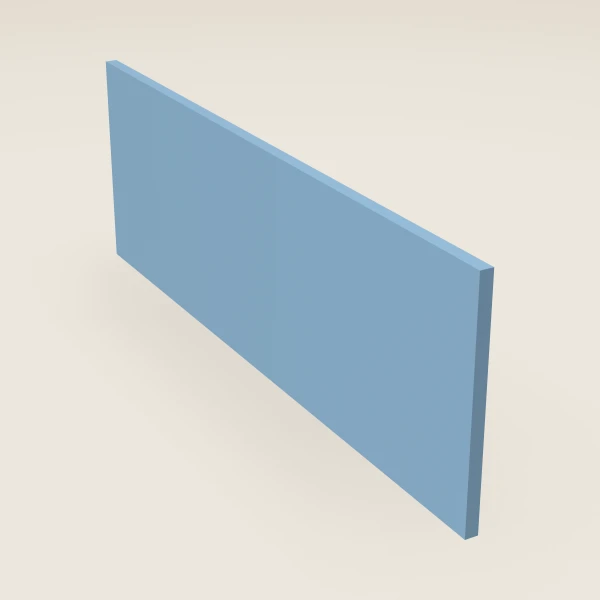 Toe Kick — 4½" × 8' — XTerra Blue, 3D picture