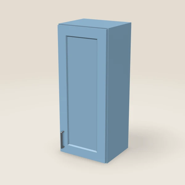 15" Wall Cabinet — 36" High — XTerra Blue, 3D picture