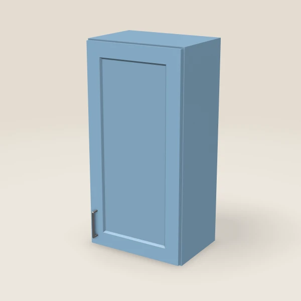 18" Wall Cabinet — 36" High — XTerra Blue, 3D picture