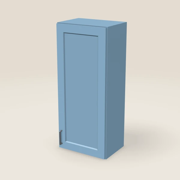 18" Wall Cabinet — 42" High — XTerra Blue, 3D picture