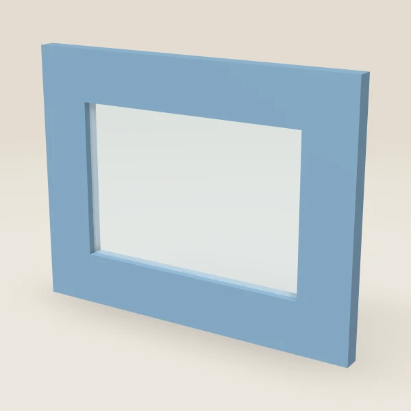 Glass Door for W3012B (14-11/16" × 11-5/16") — XTerra Blue, 3D picture
