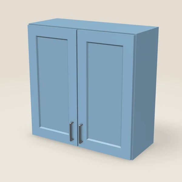 30" Wall Cabinet — 30" High, Double Door — XTerra Blue, 3D picture