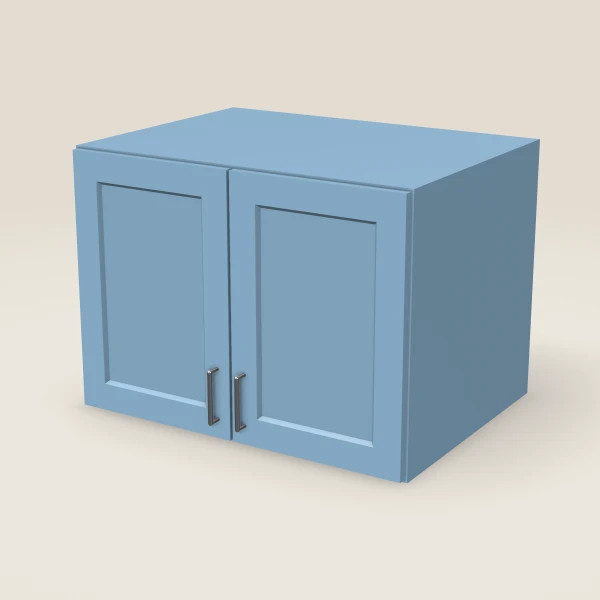 33" Wall Cabinet — 24" High, 24" Deep, Double Door — XTerra Blue, 3D picture