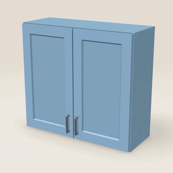 33" Wall Cabinet — 30" High, Double Door — XTerra Blue, 3D picture