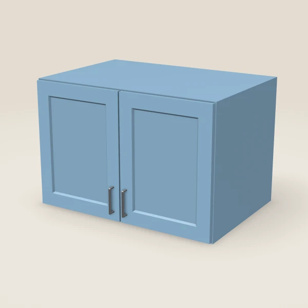 36" Wall Cabinet — 24" High, 24" Deep, Double Door — XTerra Blue, 3D picture