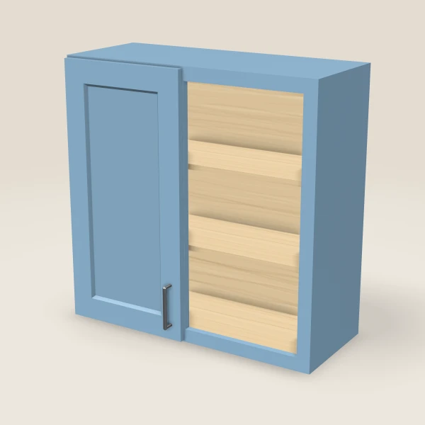 Wall Blind Corner — 30" High — XTerra Blue, 3D picture
