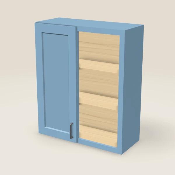 Wall Blind Corner — 36" High — XTerra Blue, 3D picture