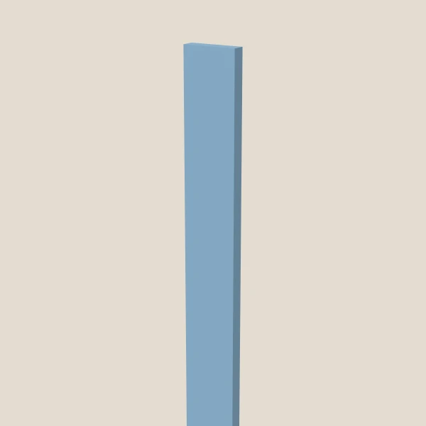 3" Wall Filler — 84" High — XTerra Blue, 3D picture