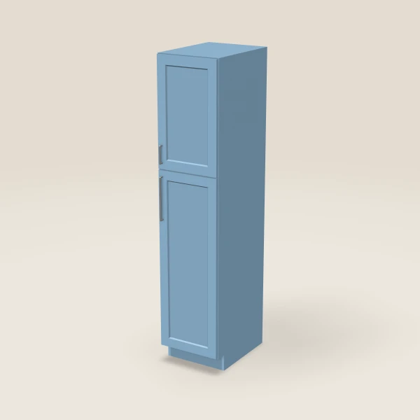 18" Wall Pantry — 84" High — XTerra Blue, 3D picture