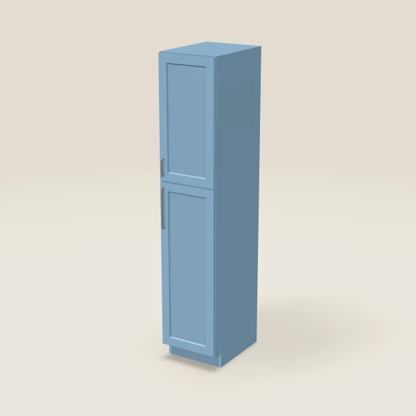 18" Wall Pantry — 90" High — XTerra Blue, 3D picture