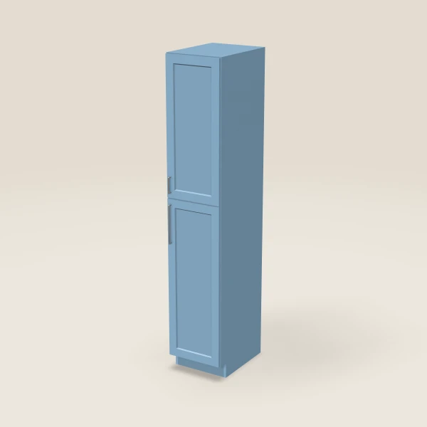18" Wall Pantry — 96" High — XTerra Blue, 3D picture