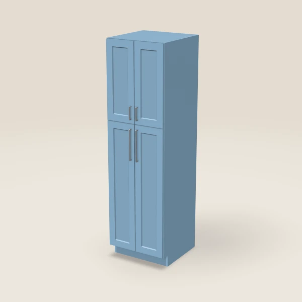 24" Wall Pantry — 84" High — XTerra Blue, 3D picture