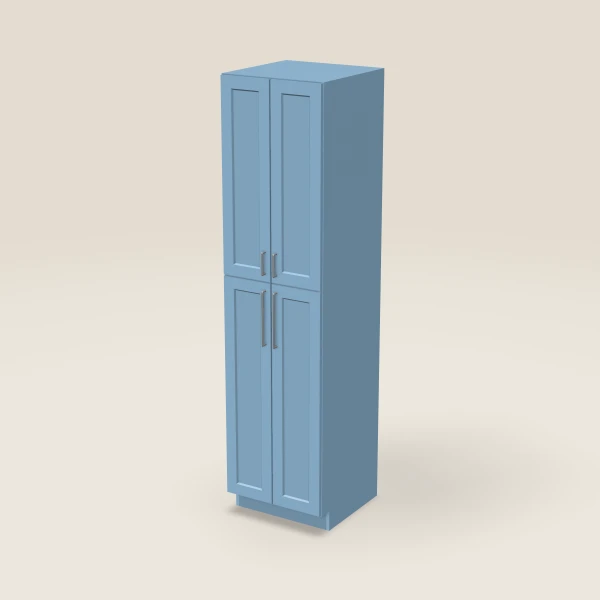 24" Wall Pantry — 96" High — XTerra Blue, 3D picture