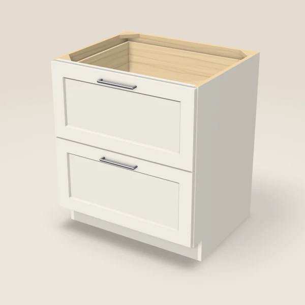 30" 2-Drawer Base — Champagne, 3D picture