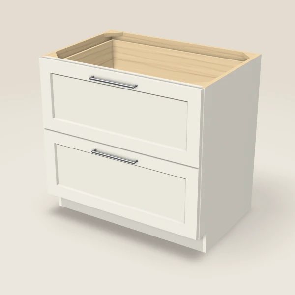 36" 2-Drawer Base — Champagne, 3D picture