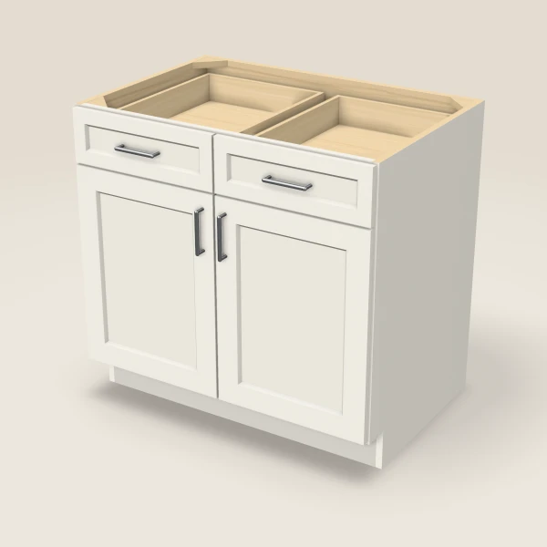 36" Base Cabinet — Double Door — Champagne, 3D picture