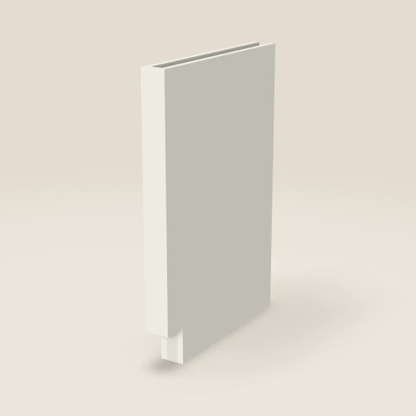 Columna de 3", base — 34½" de alto, 24" de fondo — Champagne, imagen en 3D