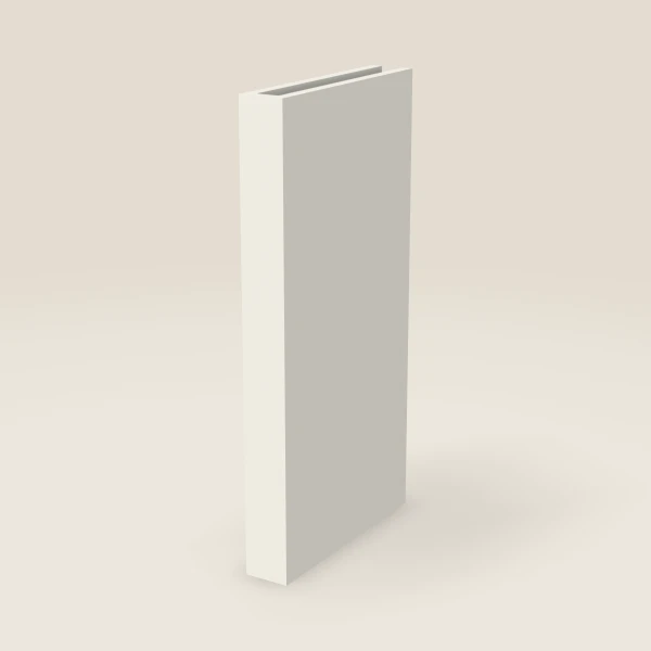 Columna de 3", pared — 30" de alto, 15" de fondo — Champagne, imagen en 3D
