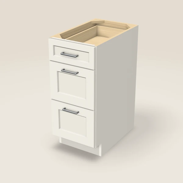 15" 3-Drawer Base — Champagne, 3D picture