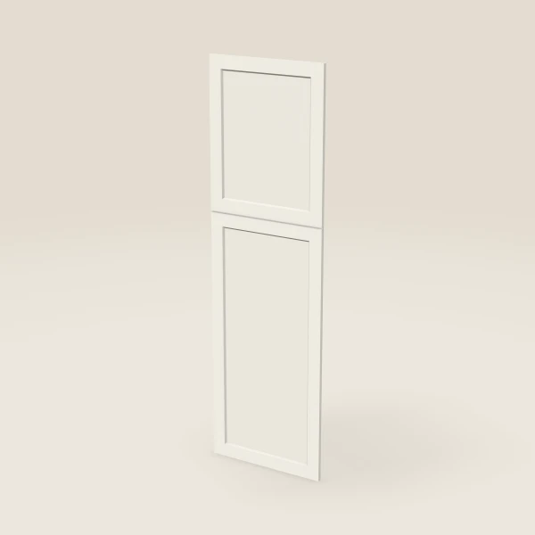 Wall Pantry End Decorative Door Set — for 84" Pantry, 2 doors: 23¾" × 29-5/16" and 23¾" × 49¼" — Champagne, 3D picture