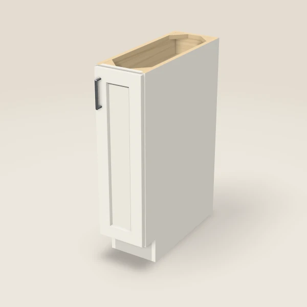 9" Full Height Base Cabinet — Champagne, 3D picture